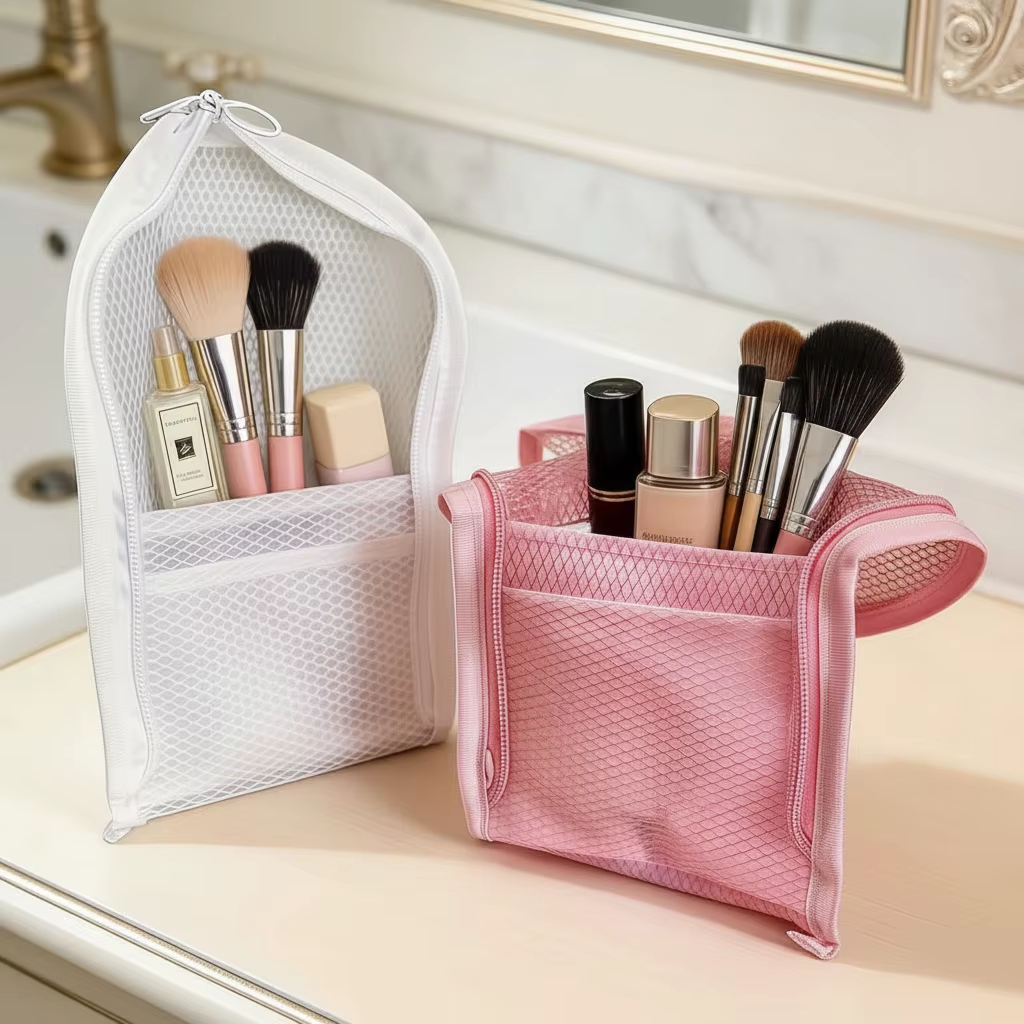 AliExpress Stand-Up EVA Mesh Travel Toiletry Bag, view 2