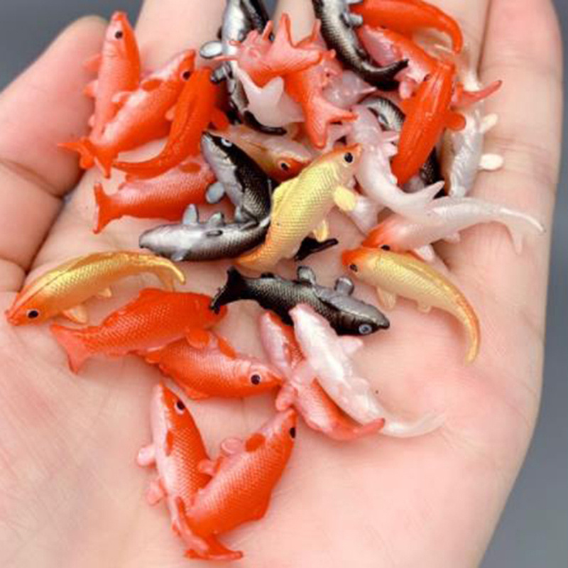 AliExpress Exquisite Miniature Koi Goldfish Sparkling Glass Charming Decoration and Creative DIY Decoration Dollhouse Home Decoration Toy, view 2