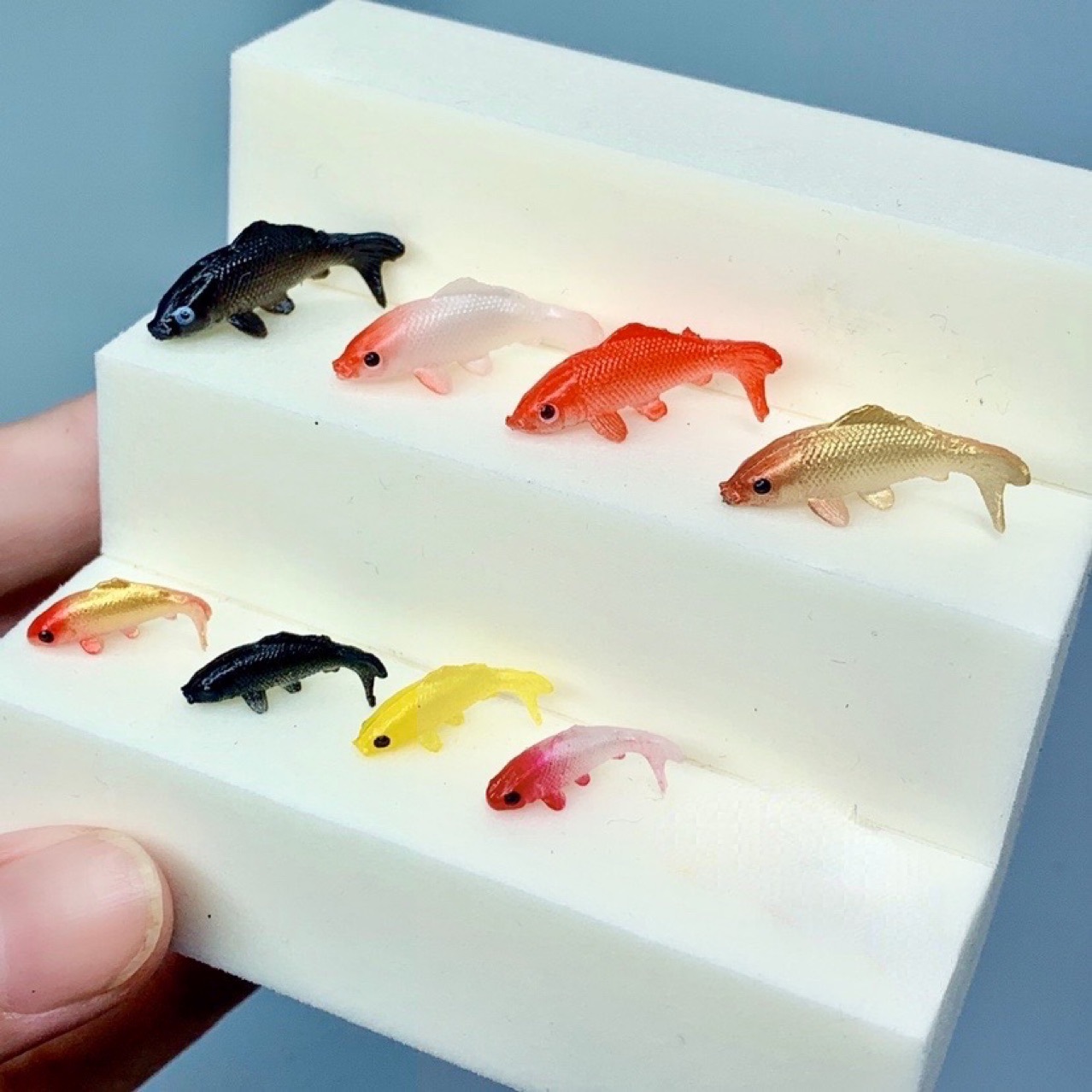 AliExpress Exquisite Miniature Koi Goldfish Sparkling Glass Charming Decoration and Creative DIY Decoration Dollhouse Home Decoration Toy, view 5