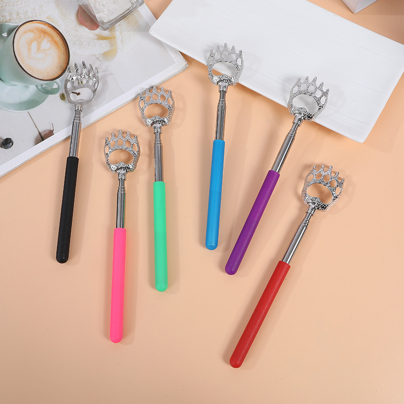 AliExpress Extendable Massage Claw Back Scratcher Stainless Steel Claw Back Scraper Extendable Telescopic Itch Stick Health Products Hackle, view 4