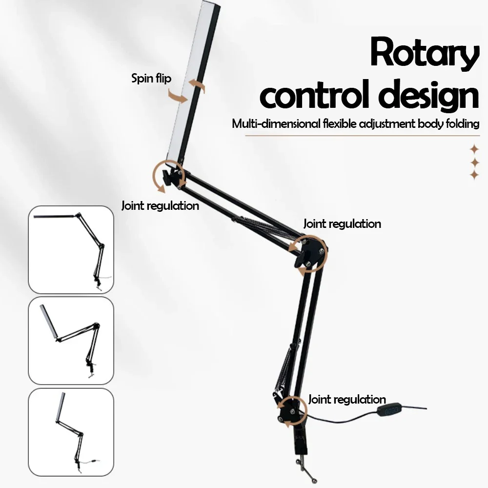 AliExpress Folding Metal LED Desk Lamp with Dimming, view 4