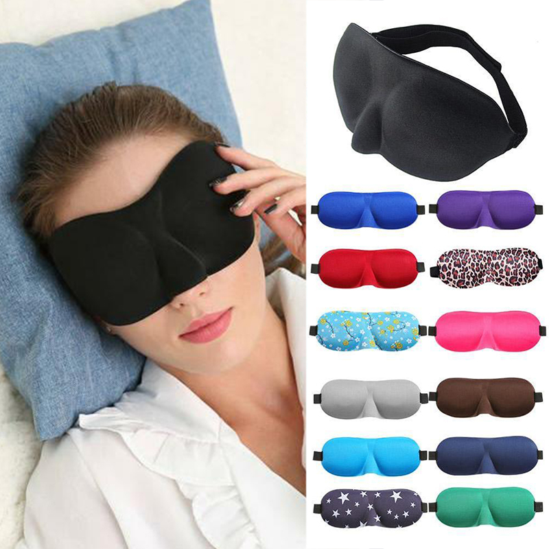AliExpress Eye Mask for Sleeping 3D Contoured Cup Blindfold Concave Molded Night Sleep Face Masks Block Out Light with Women Men Eyepatch, view 2