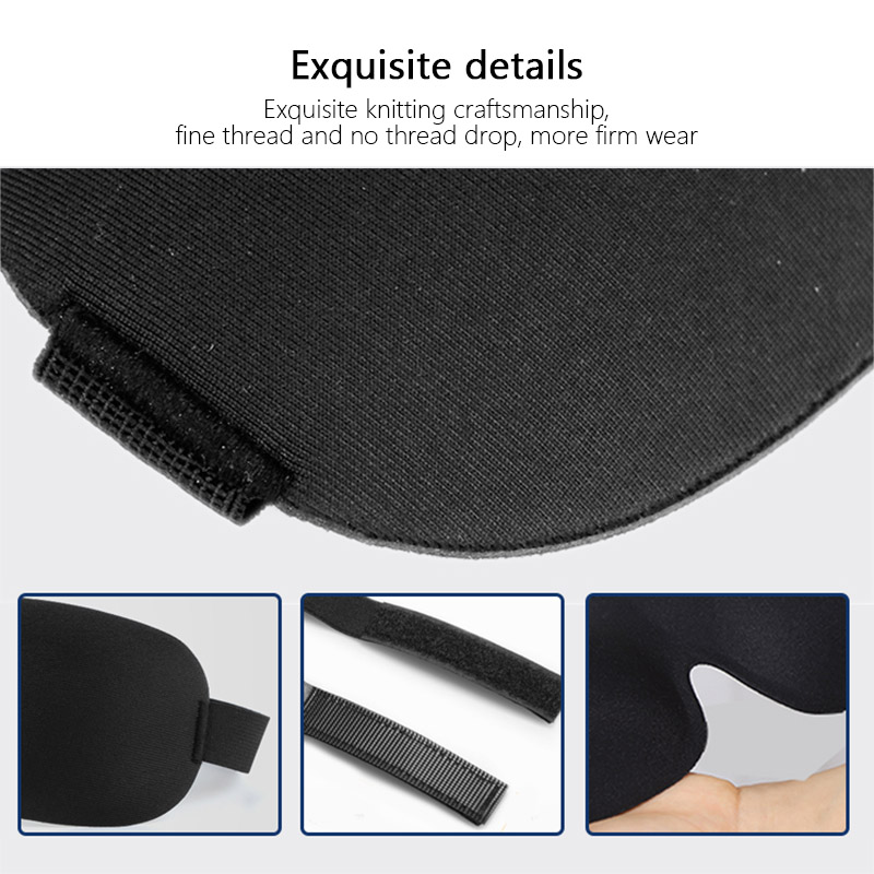 AliExpress Eye Mask for Sleeping 3D Contoured Cup Blindfold Concave Molded Night Sleep Face Masks Block Out Light with Women Men Eyepatch, view 5