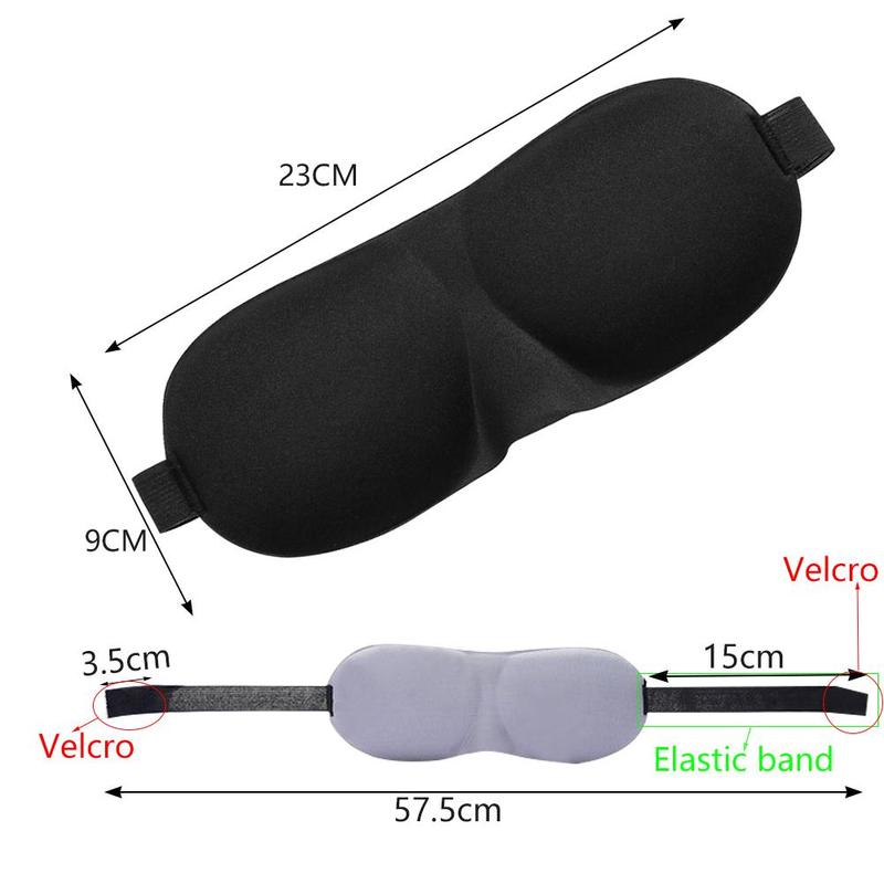AliExpress Eye Mask for Sleeping 3D Contoured Cup Blindfold Concave Molded Night Sleep Face Masks Block Out Light with Women Men Eyepatch, view 6