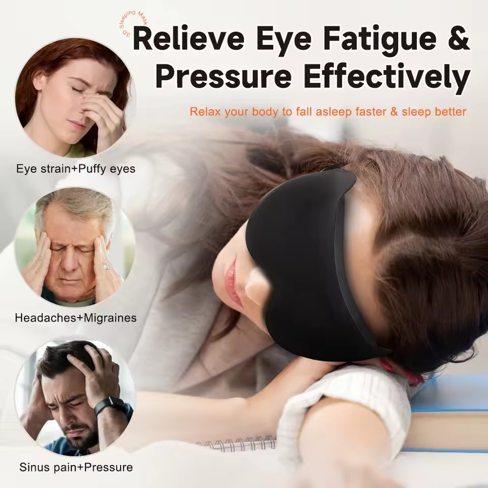 AliExpress 3D Contoured Sleep Eye Mask, view 4