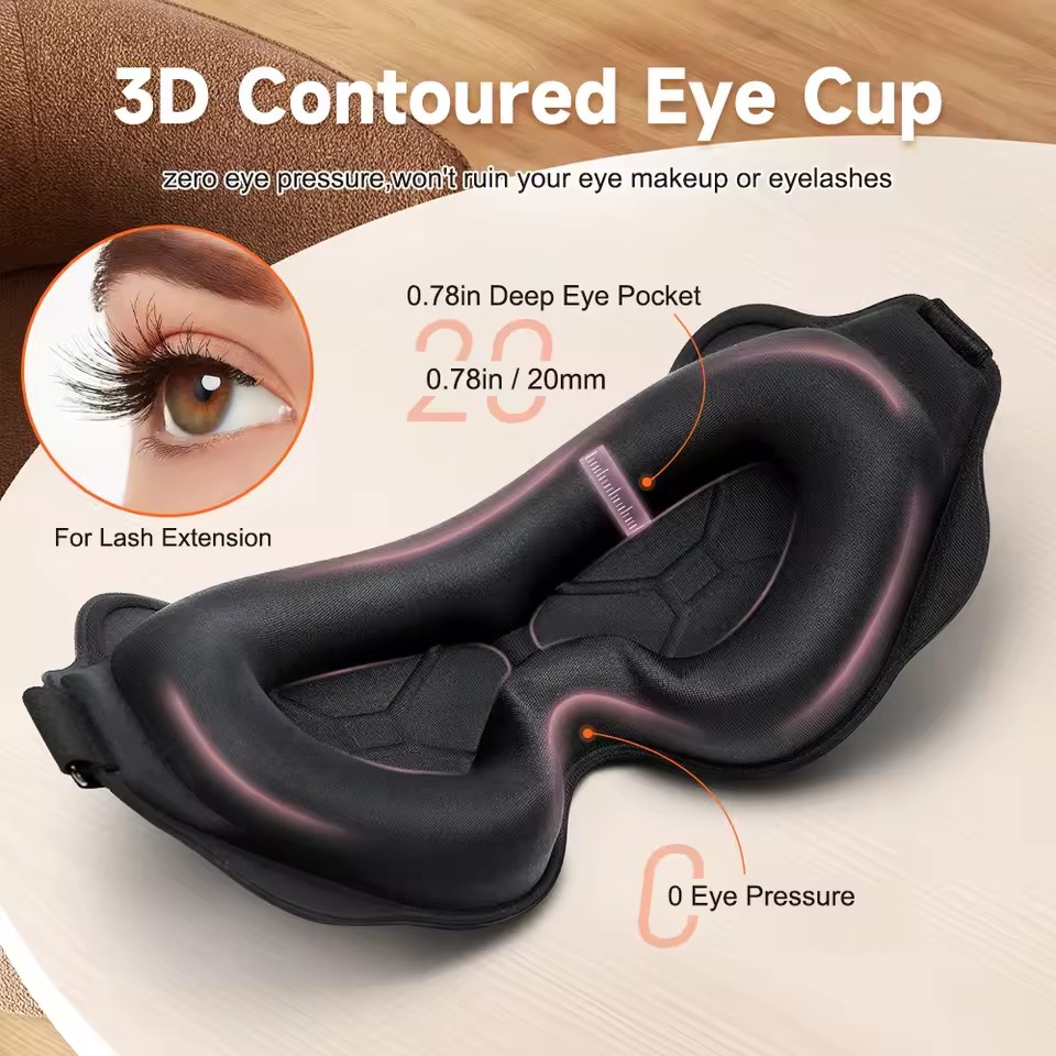 AliExpress 3D Contoured Sleep Eye Mask, view 5