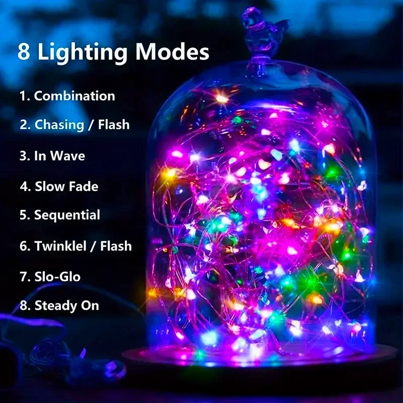 AliExpress Solar Fairy String Lights with 8 Modes, view 3