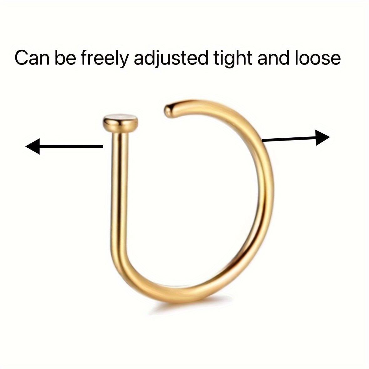 AliExpress Non-Pierce Fake Nose Ring Hoop, view 3