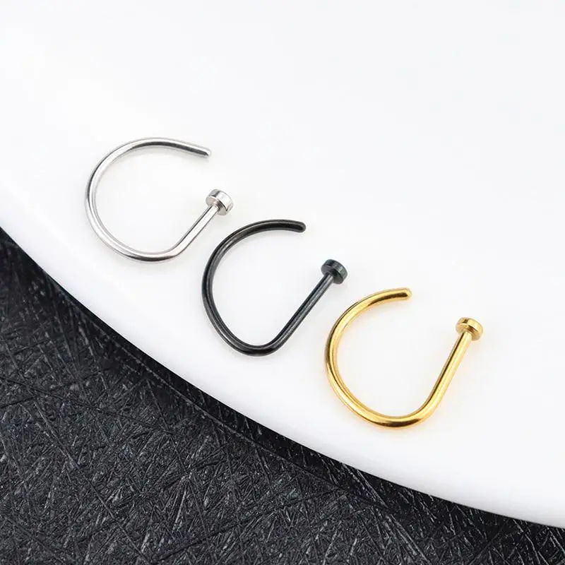 AliExpress Non-Pierce Fake Nose Ring Hoop, view 4