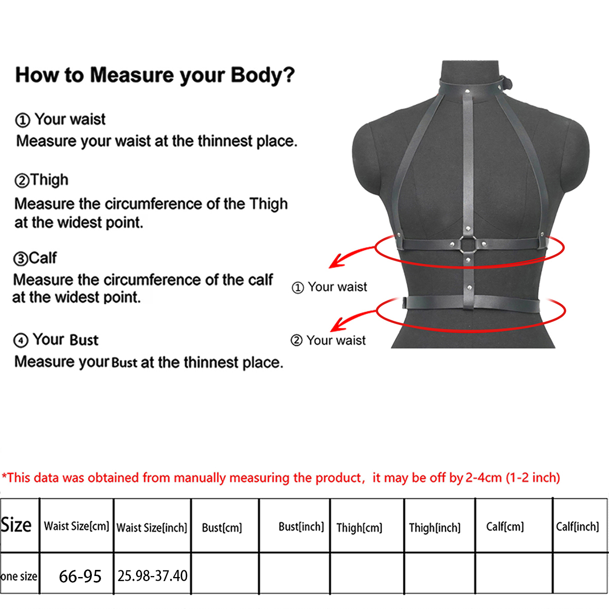 AliExpress Fashion Belt Street Style Chest Harness Belt Suspenders for Women Decoration  Punk Rock Leather Belt Gothic Clothing Accessories, view 6