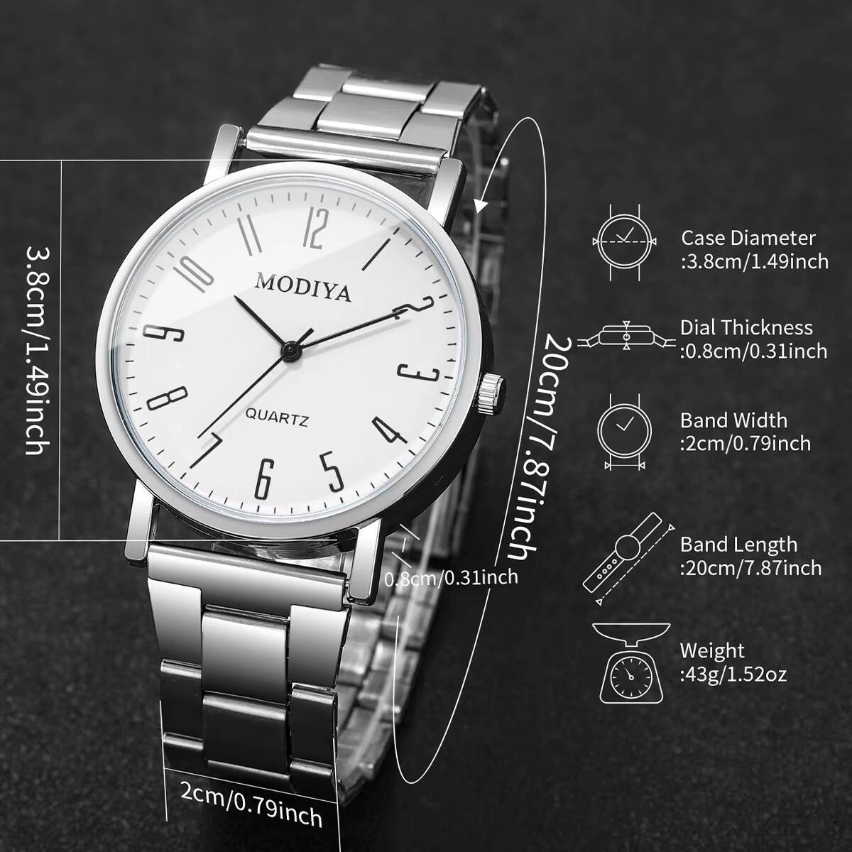 AliExpress Men's Business Casual Analog Quartz Watch, view 6