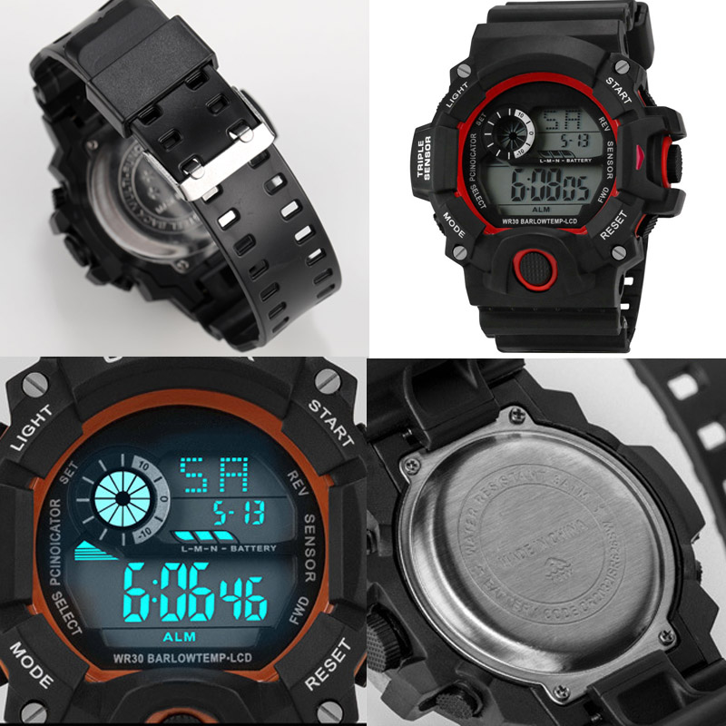 AliExpress Men's Large-Dial Digital Military Sports Watch, view 4