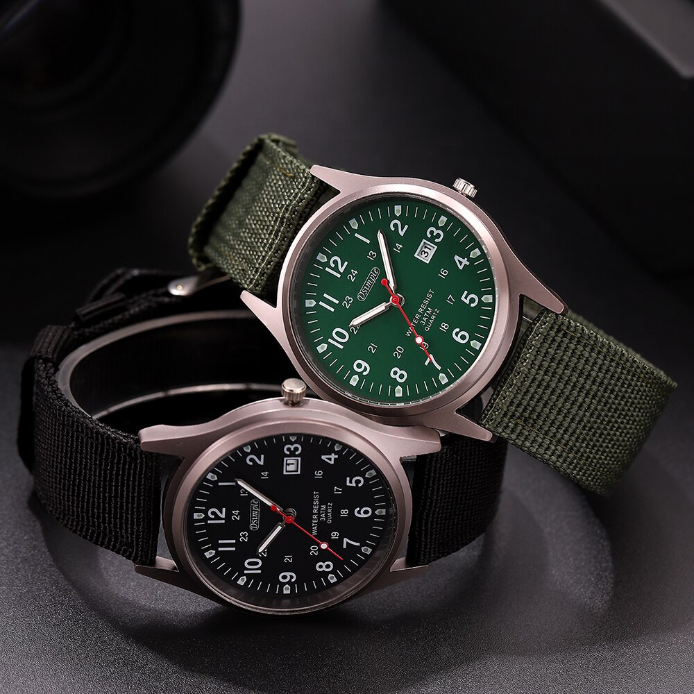 AliExpress Men's Military Quartz Watch with Nylon Strap, view 3