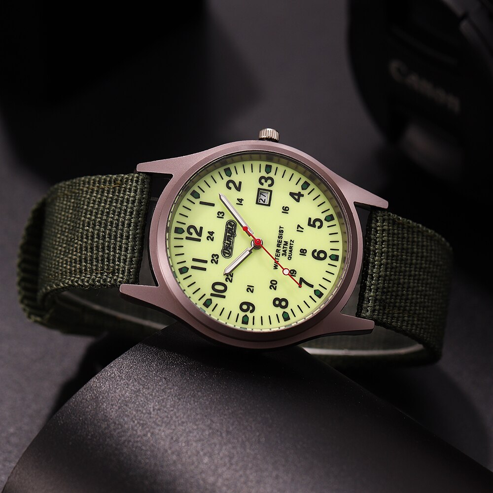 AliExpress Men's Military Quartz Watch with Nylon Strap, view 4