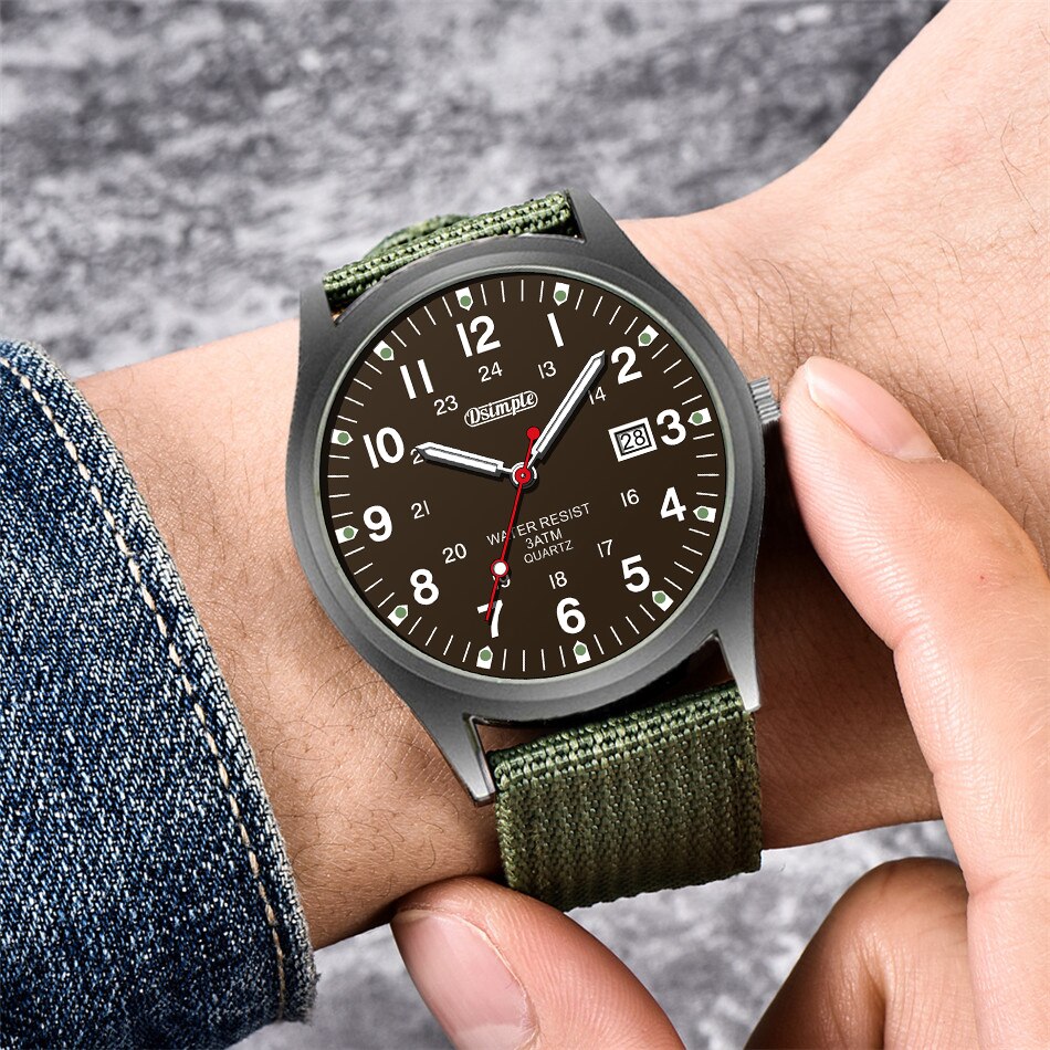 AliExpress Men's Military Quartz Watch with Nylon Strap, view 6
