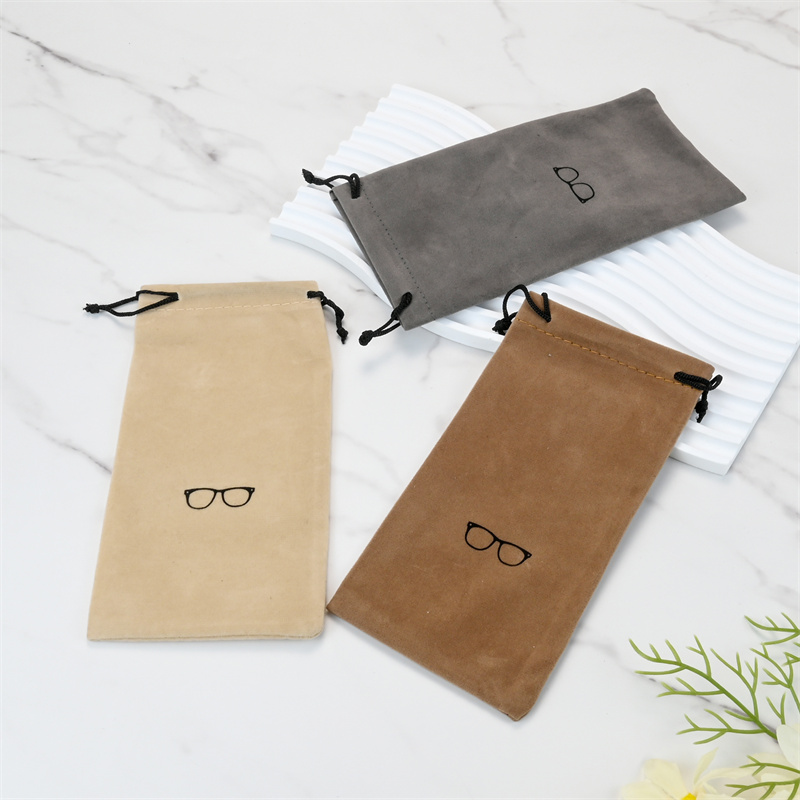 AliExpress Soft Drawstring Glasses Pouch, view 3