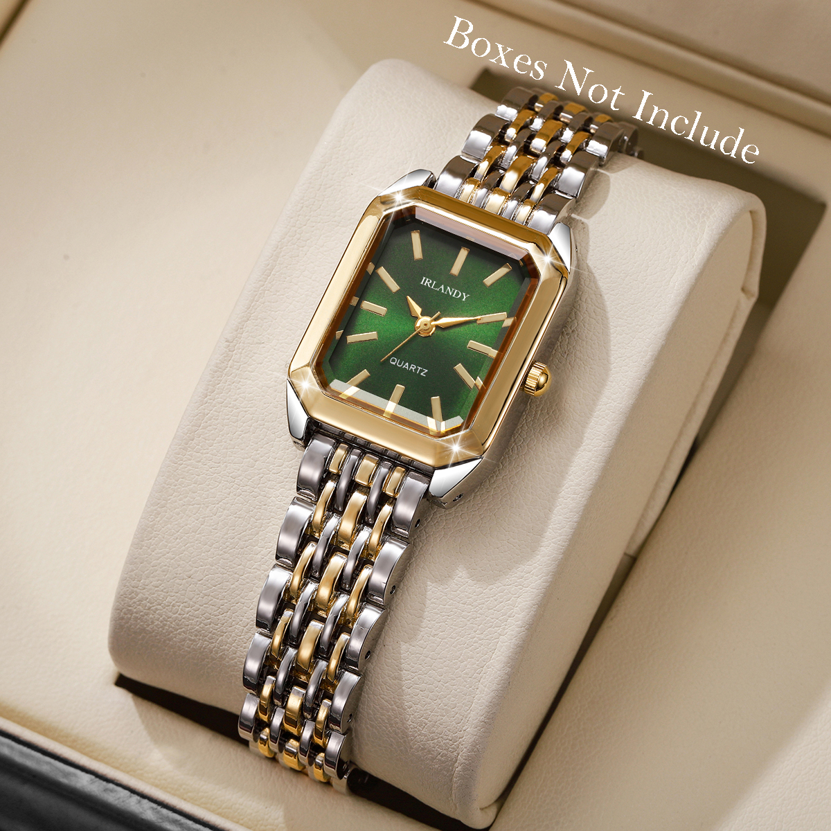 AliExpress Women's Rectangle Steel Strap Quartz Watch, view 2
