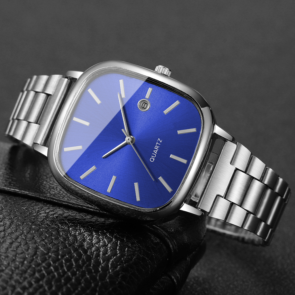 AliExpress Men's Square Dial Analog Quartz Business Watch, view 5