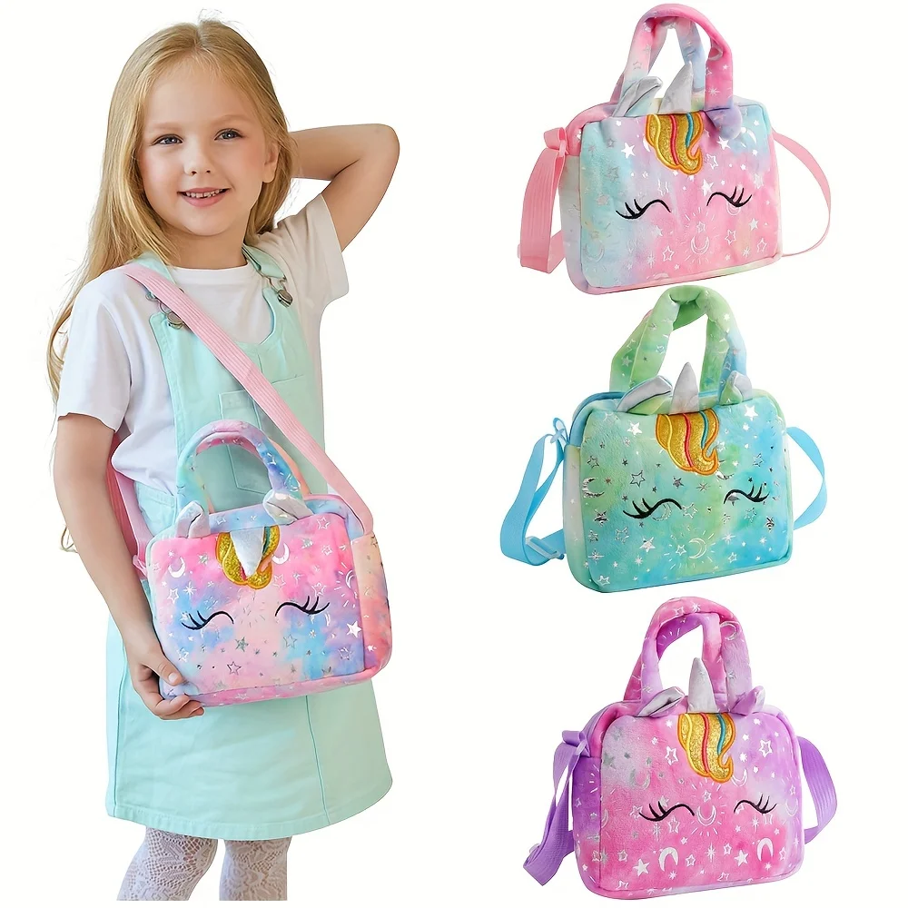 AliExpress Fashion Sweet Unicorn Handbags For Girls Cute Kid Crossbody Shoulder Bag Children Birthday Party Gift Little Girl Small Purse