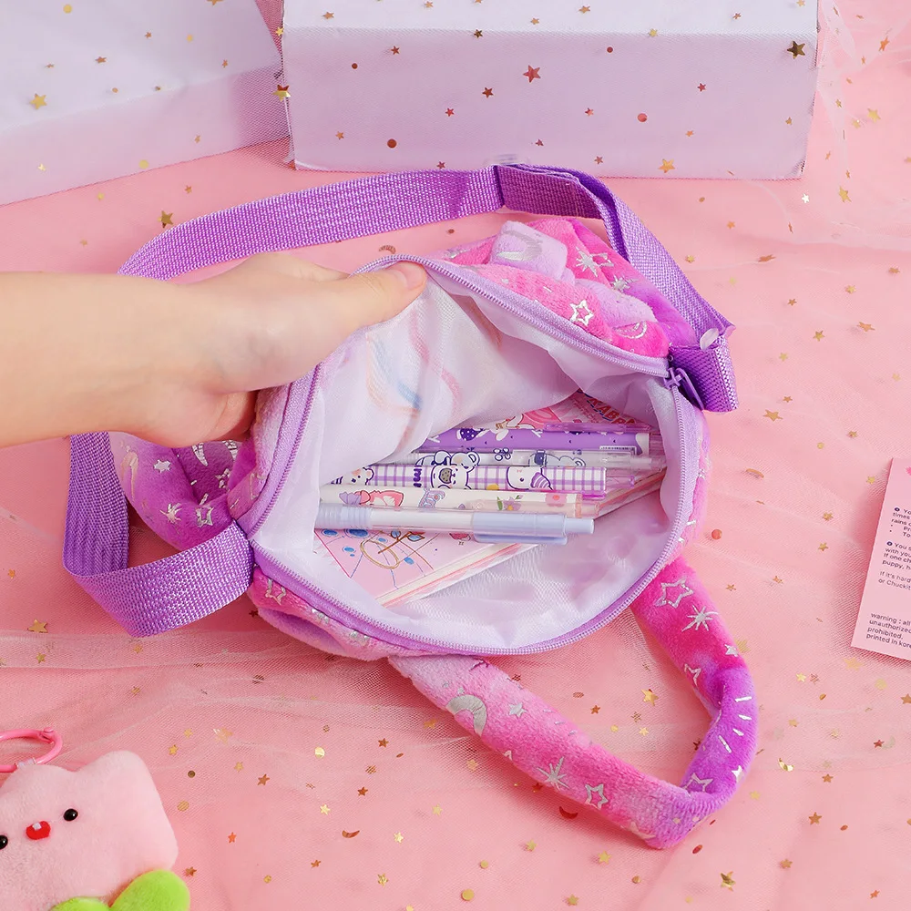 AliExpress Fashion Sweet Unicorn Handbags For Girls Cute Kid Crossbody Shoulder Bag Children Birthday Party Gift Little Girl Small Purse, view 5