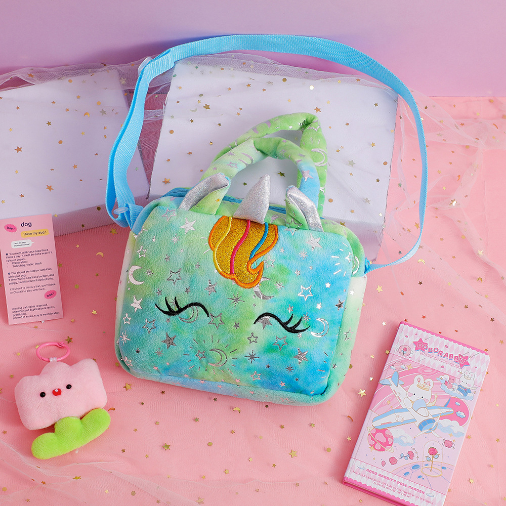 AliExpress Fashion Sweet Unicorn Handbags For Girls Cute Kid Crossbody Shoulder Bag Children Birthday Party Gift Little Girl Small Purse, view 6