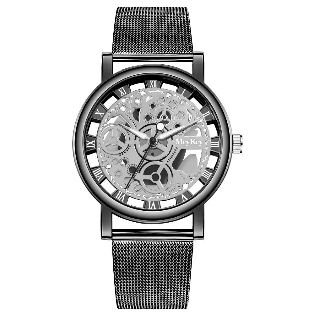 AliExpress Women's Skeleton Dial Quartz Mesh Watch, view 5