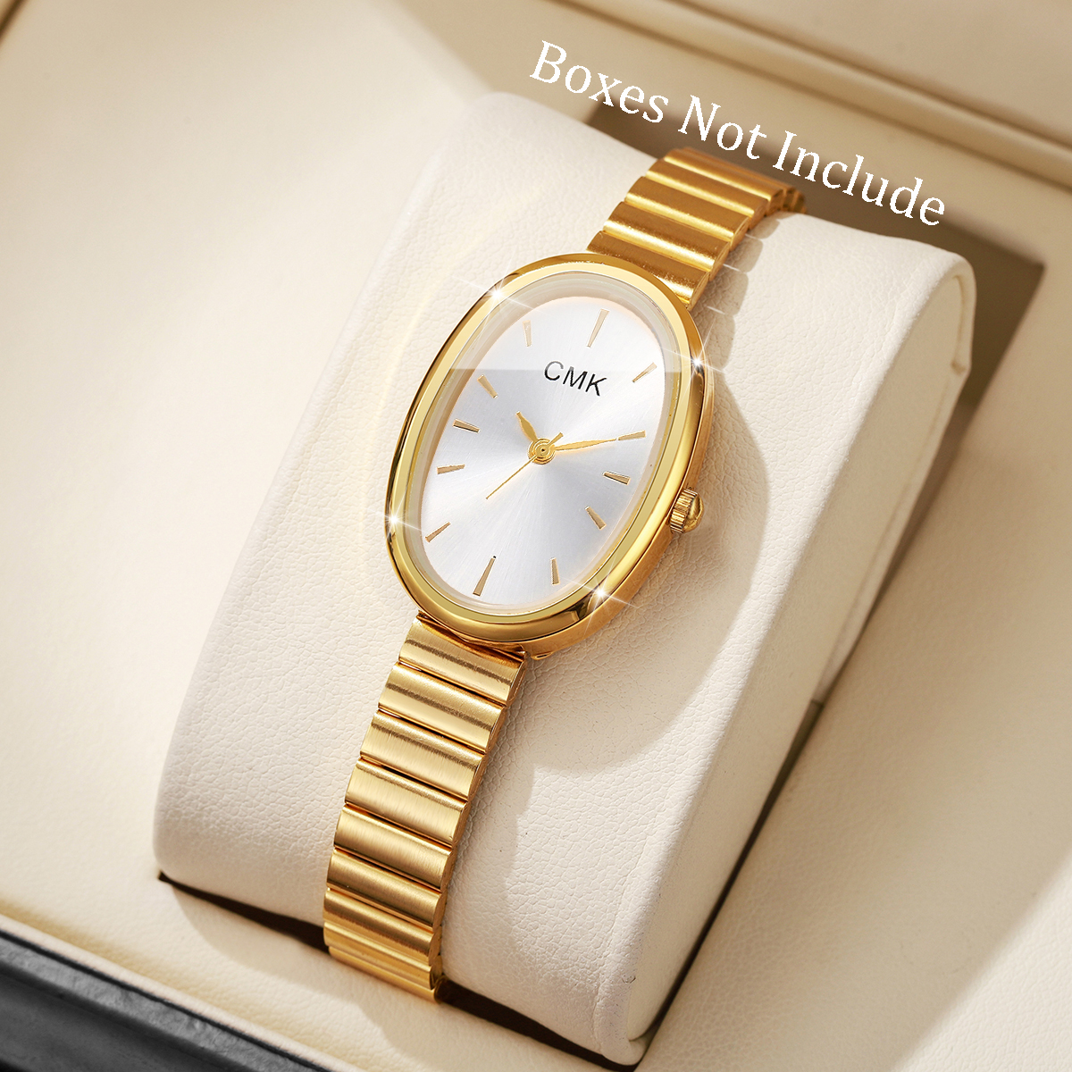 AliExpress Ultra-Thin Band Women's Oval Dial Quartz Watch, view 2
