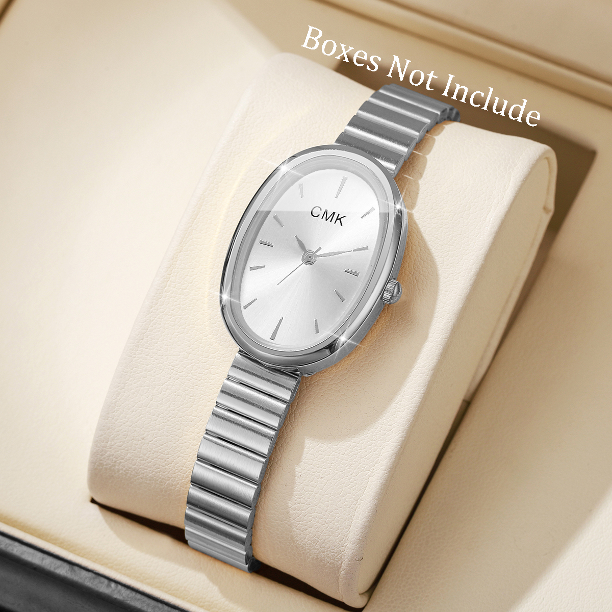 AliExpress Ultra-Thin Band Women's Oval Dial Quartz Watch, view 3