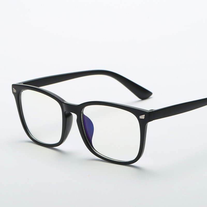 AliExpress Fashion Unisex Square Glasses Plain Glasses Full Frame Glasses for Men and Women Radiation Protection Optical Glasses