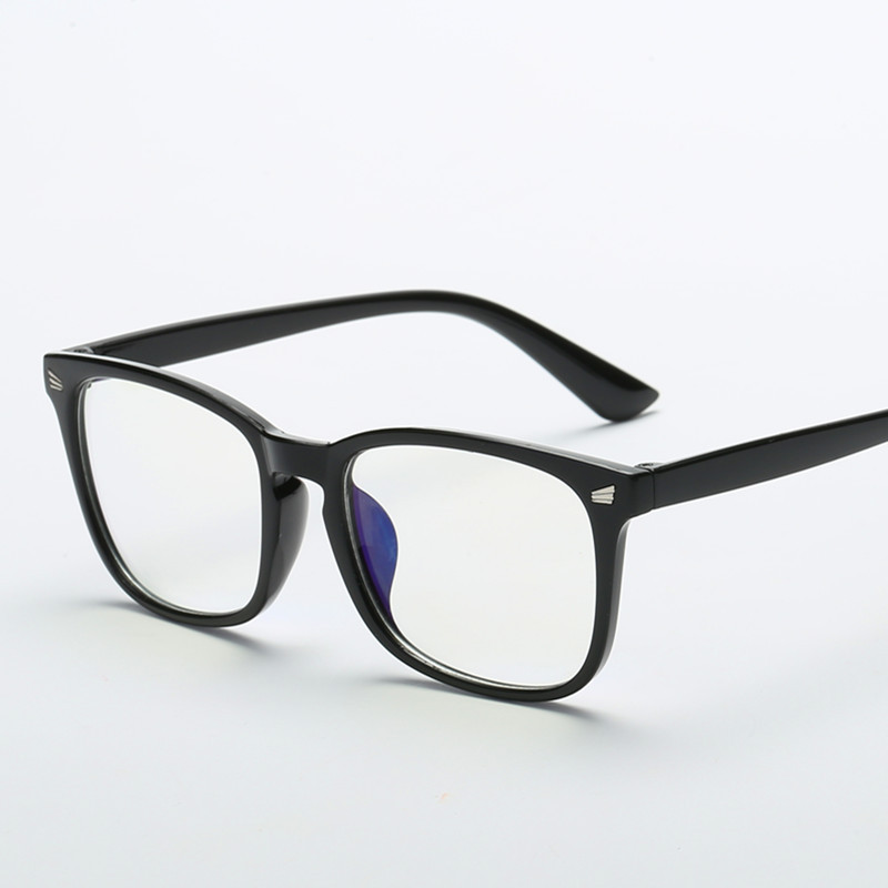 AliExpress Fashion Unisex Square Glasses Plain Glasses Full Frame Glasses for Men and Women Radiation Protection Optical Glasses, view 4