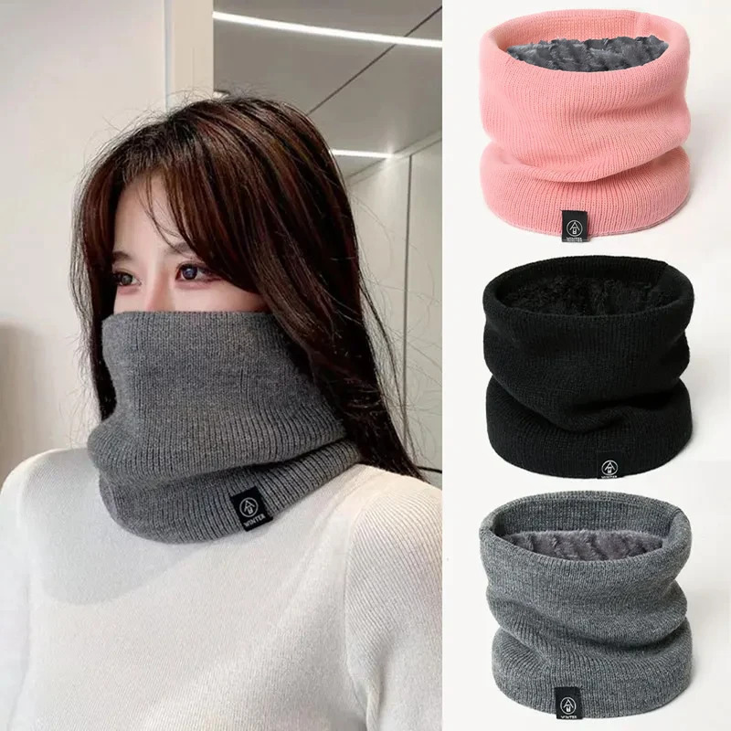 AliExpress Women's Thick Knitted Snood Scarf