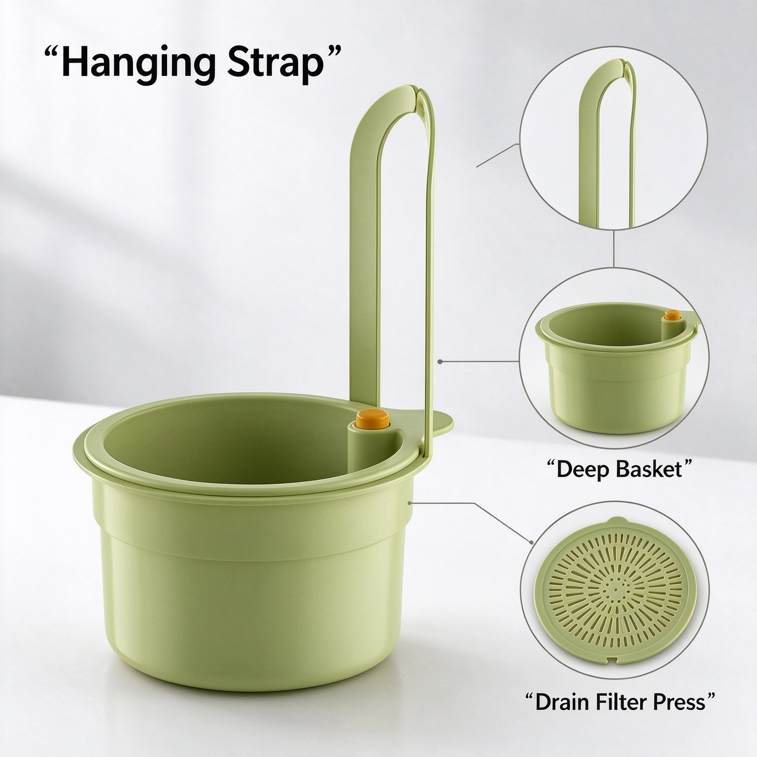 AliExpress Faucet-Mounted Hanging Sink Strainer Basket, view 5