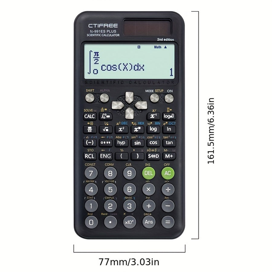 AliExpress FC-991 ES PLUS Multifunctional Science Function Calculator-417Function Specially Designed for Student Exams, Economical Packagin, view 3