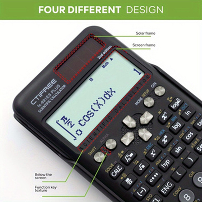 AliExpress FC-991 ES PLUS Multifunctional Science Function Calculator-417Function Specially Designed for Student Exams, Economical Packagin, view 4