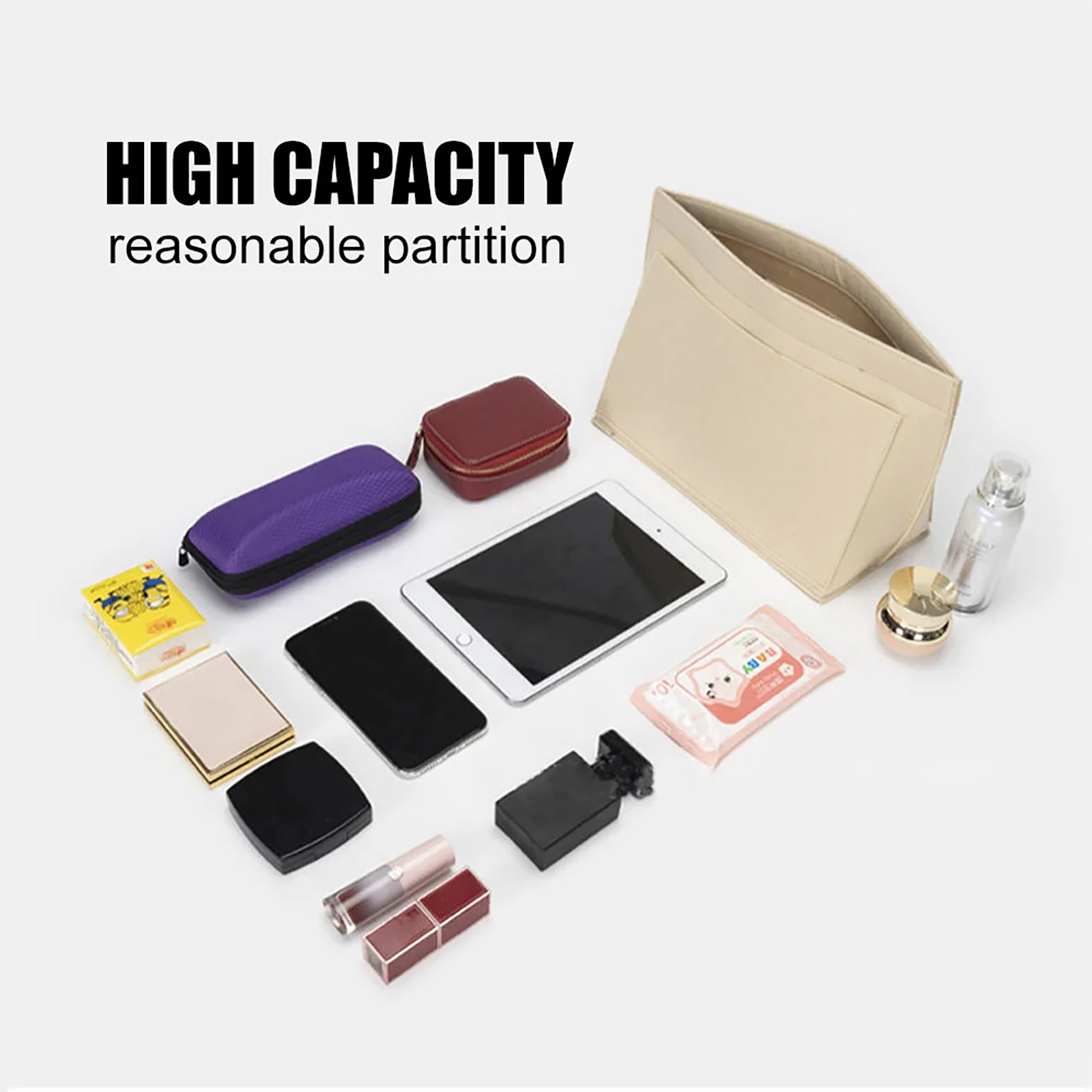 AliExpress Felt Insert Organizer Bag for Longchamp Handbags, view 5