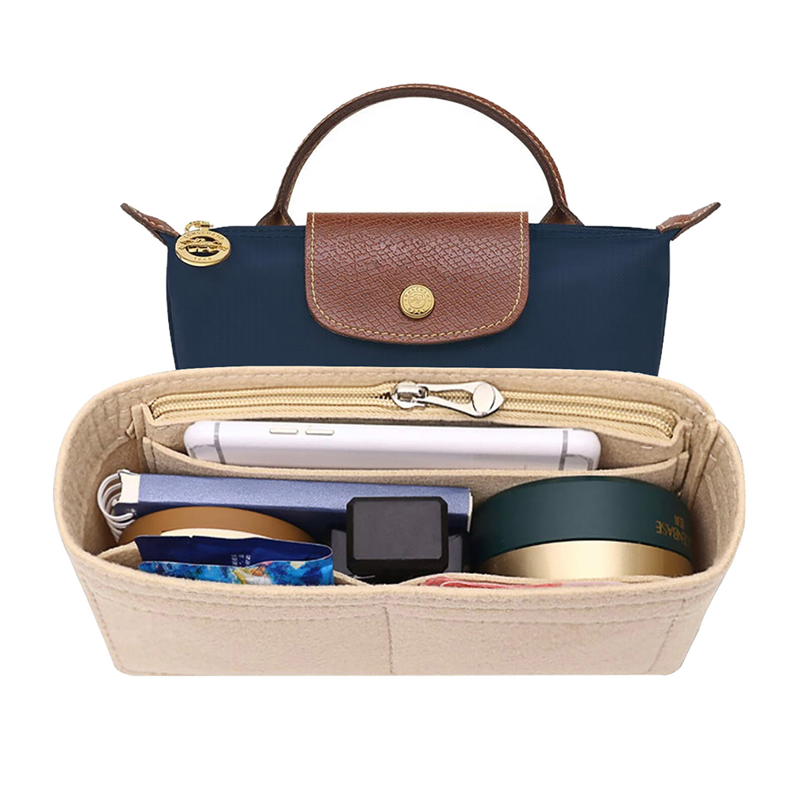 AliExpress Felt Insert Organizer for Longchamp Mini Bag