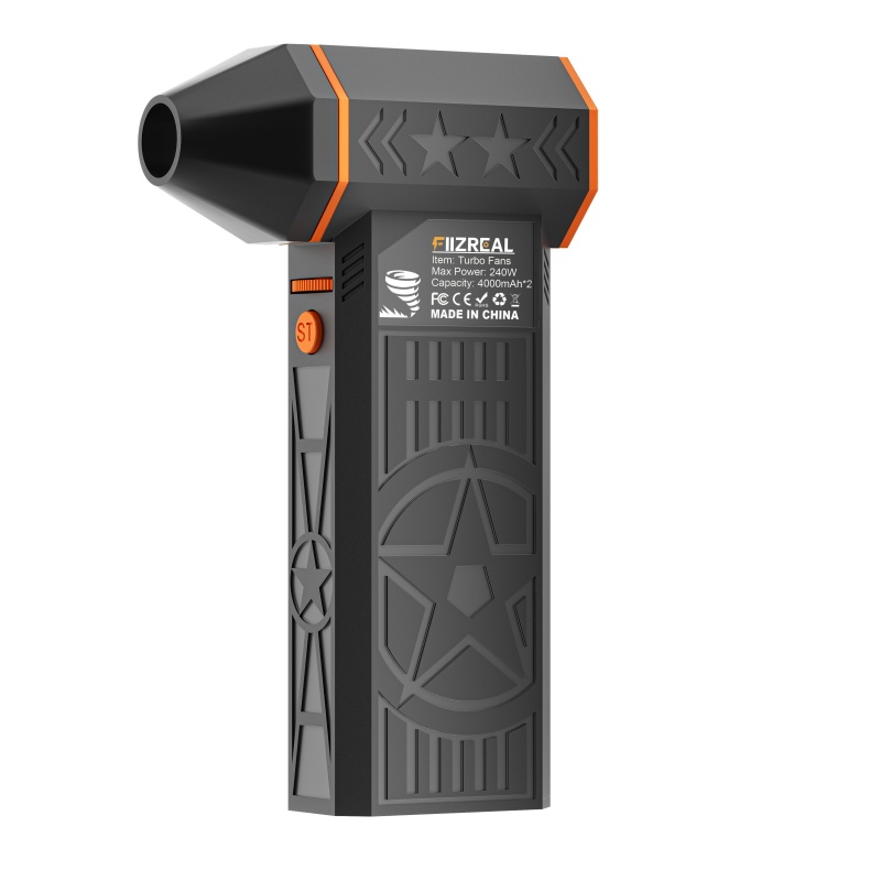 AliExpress Fiizreal X50 240W Brushless Turbo Fan 57m/s 8000mAh Dual Battery 15W Type-C Magnetic Nozzle, view 2