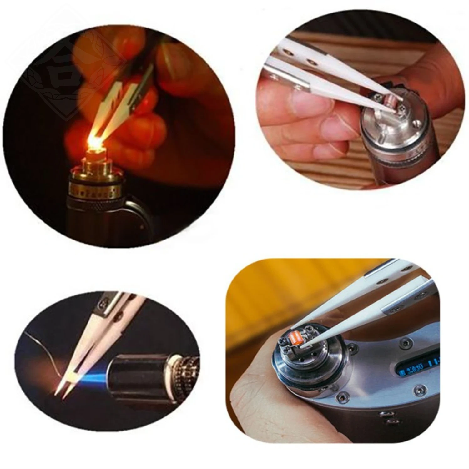 AliExpress Ceramic-Tip Heat-Resistant Soldering Tweezers, view 4