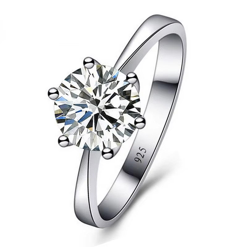 AliExpress Austrian Crystal Wedding Ring in S925 Silver