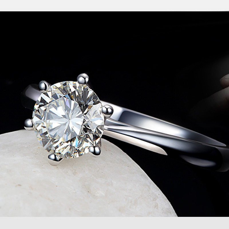 AliExpress Austrian Crystal Wedding Ring in S925 Silver, view 3