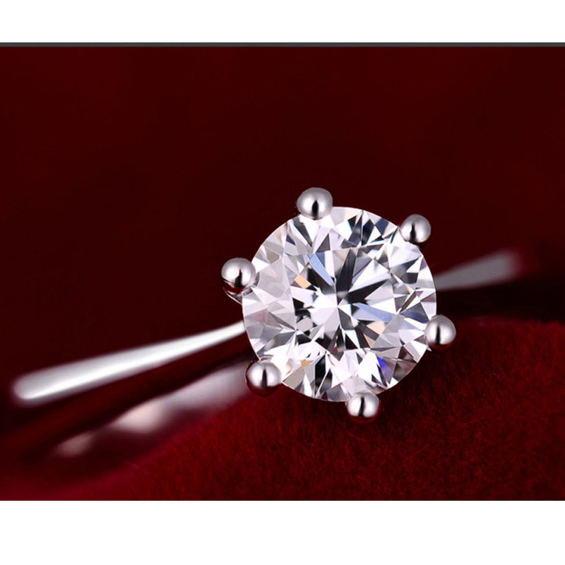 AliExpress Austrian Crystal Wedding Ring in S925 Silver, view 6