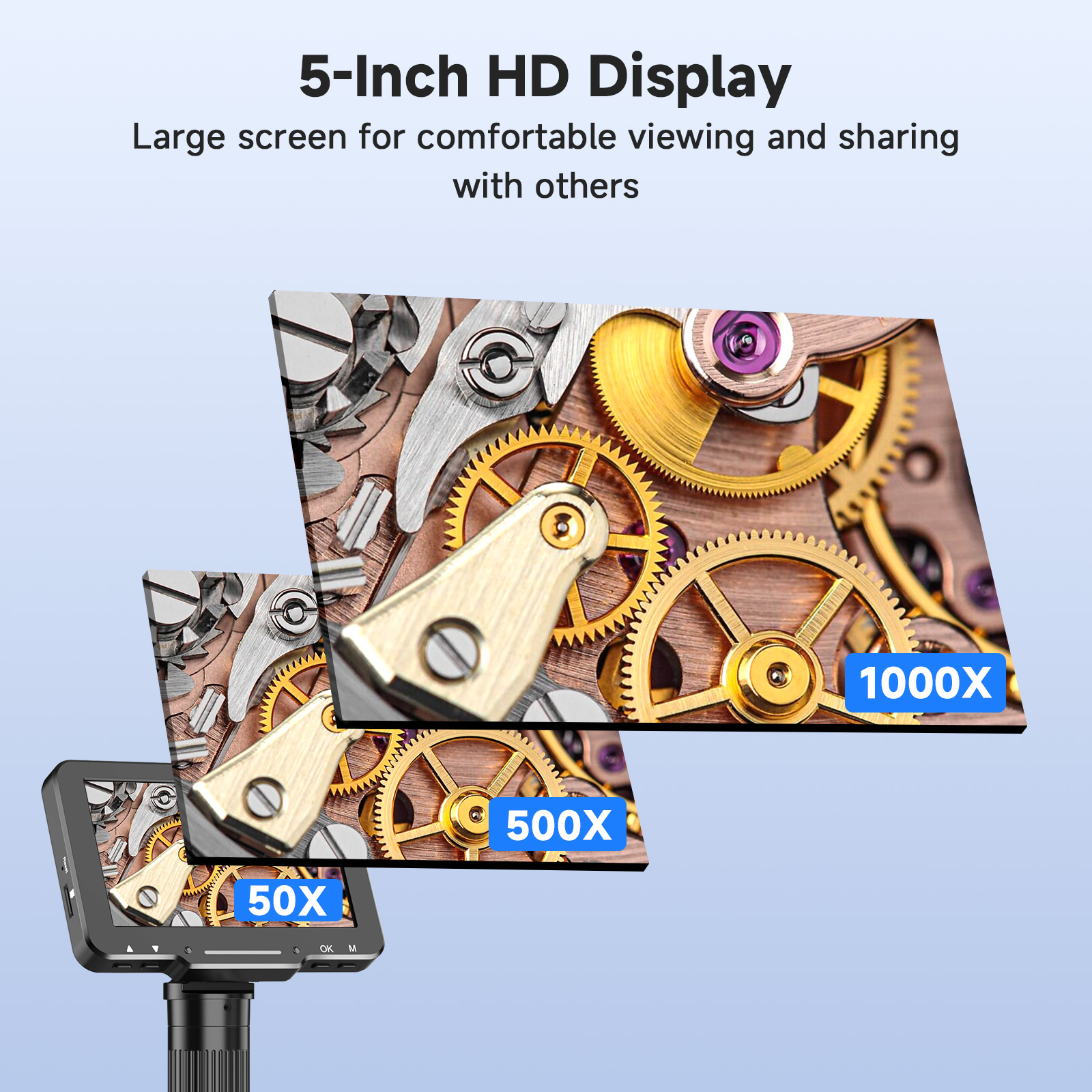 AliExpress Flex Digital Soldering Microscope with 5-Inch Screen, view 4