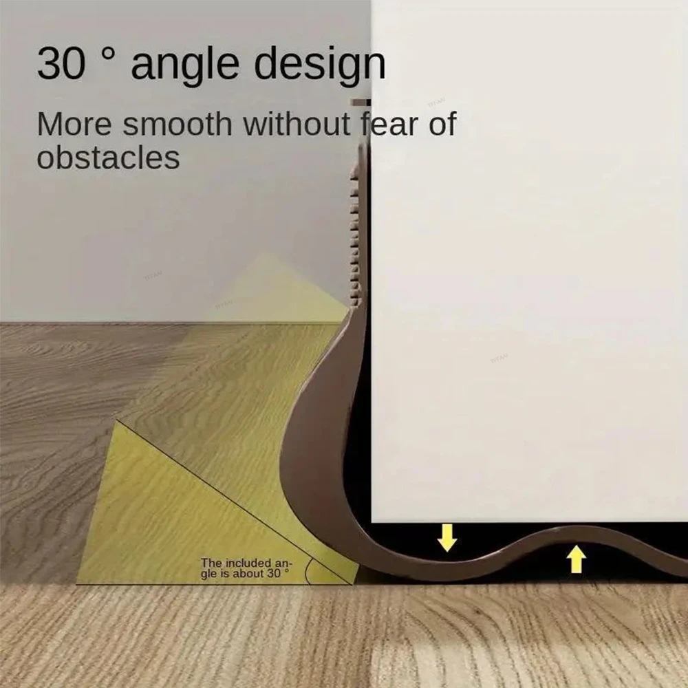 AliExpress Flexible Door Bottom Sealing Strip Door Gap Soundproofing Wind and Dust Proof Weather Strip Under Door Draft Stopper Tape, view 2