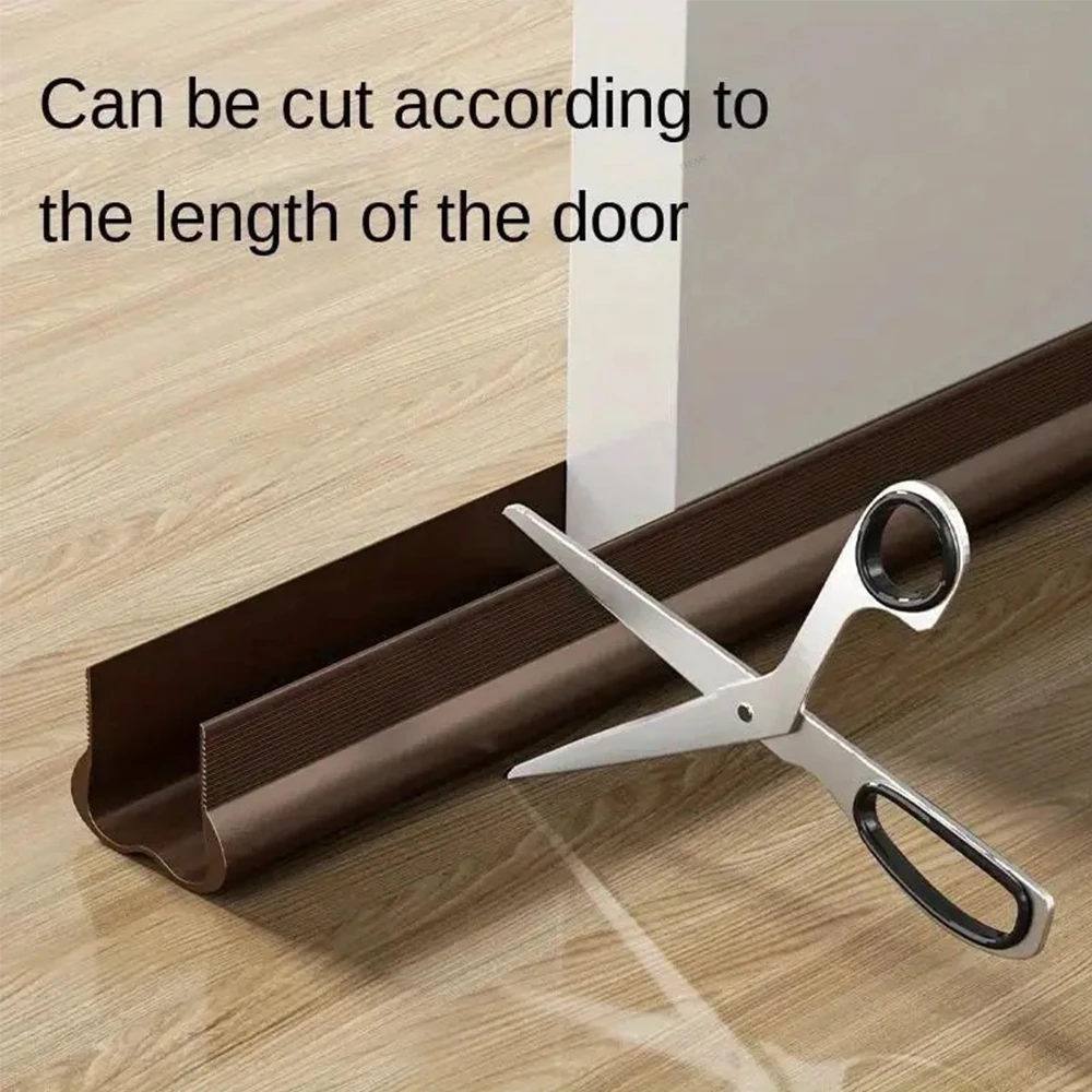 AliExpress Flexible Door Bottom Sealing Strip Door Gap Soundproofing Wind and Dust Proof Weather Strip Under Door Draft Stopper Tape, view 4