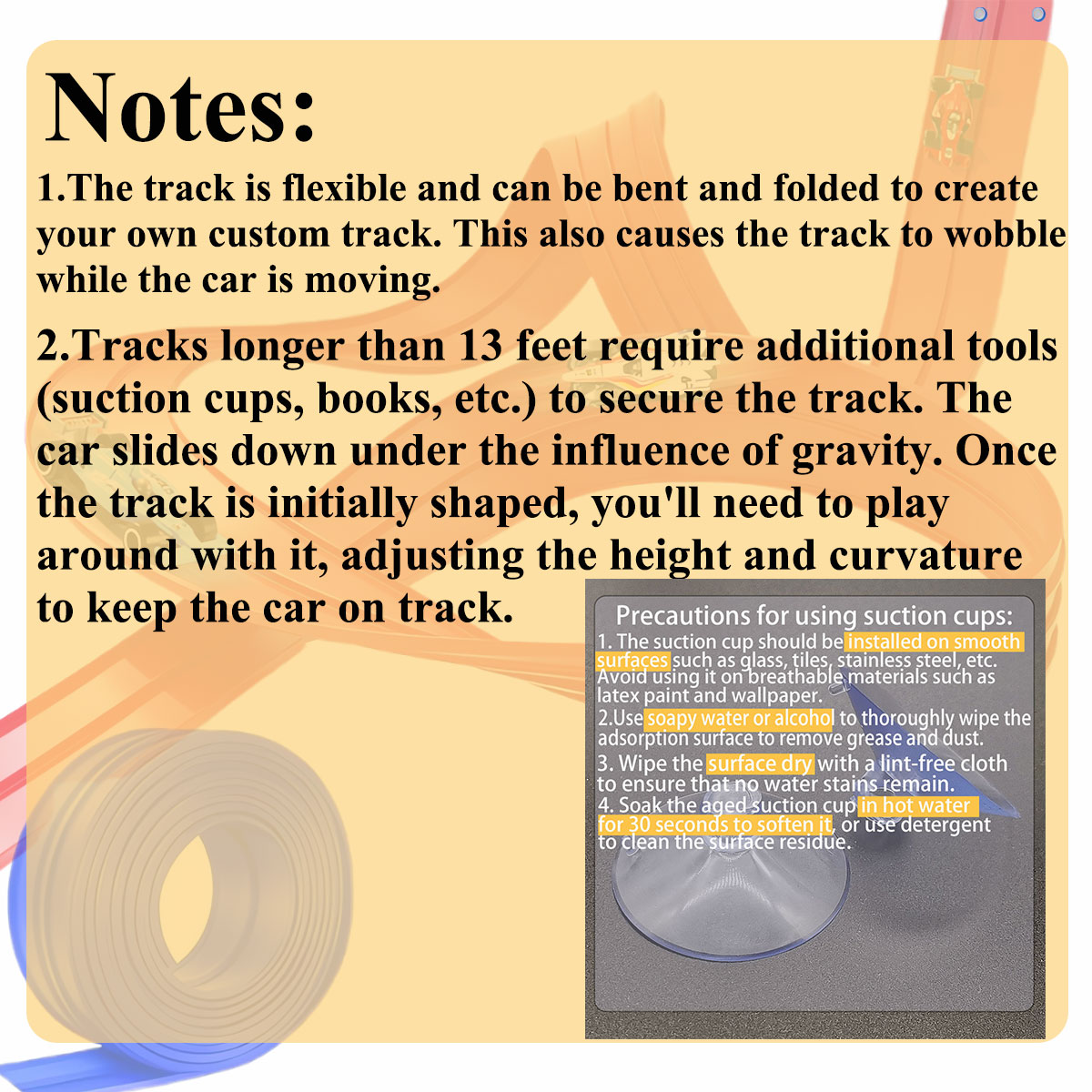 AliExpress Flexible Race Track Children Toys DIY Double-track Racing Car Ramp Compatible 1/64th Cars Portable Rolls Up Boy Christmas Gift, view 5