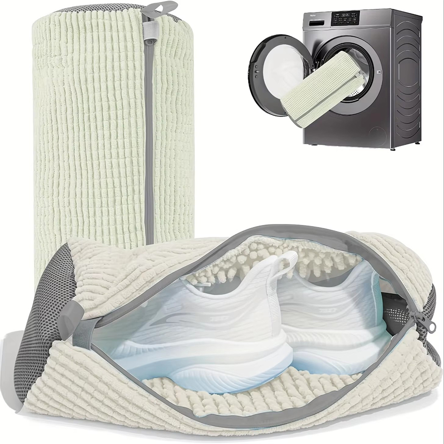 AliExpress Fluffy Fiber Zippered Shoe Washing Bag