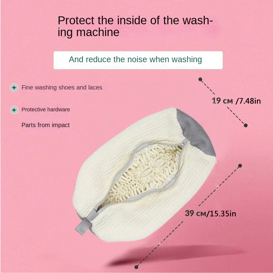 AliExpress Fluffy Fiber Zippered Shoe Washing Bag, view 2