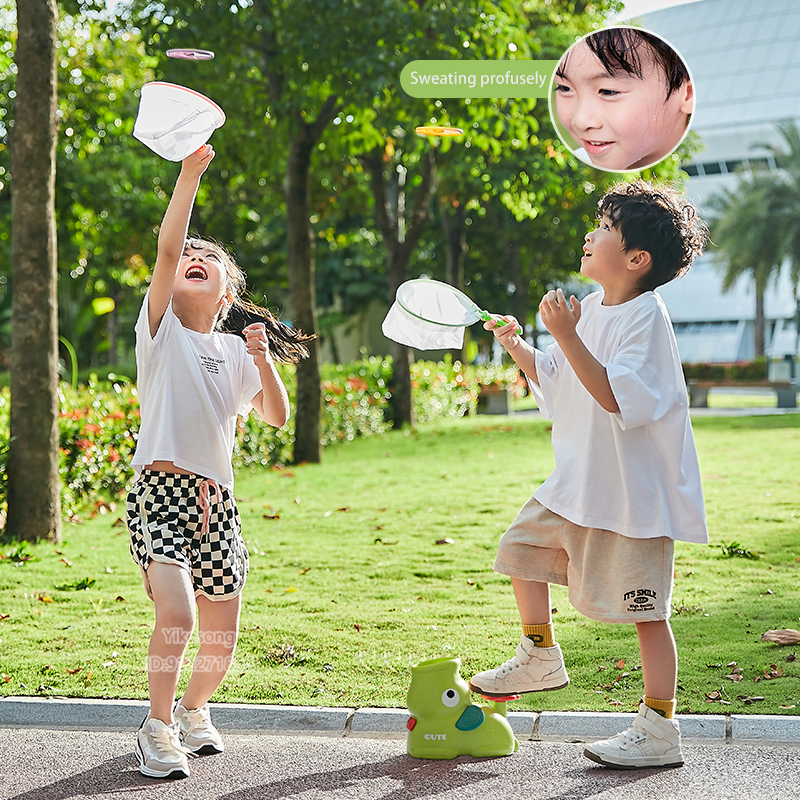 AliExpress Flying Disc Air Rocket Launcher Saucer Outdoor Soaring Propeller Garden Game Novel Children Toy for Kid Jump Sport Free Shipping, view 2