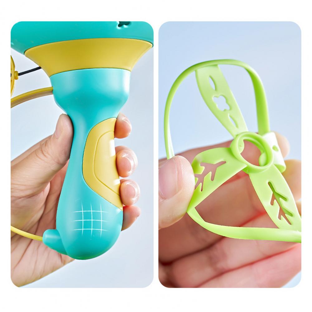 AliExpress Flying Saucer Disc Launcher Kids Flying Toys Pull String UFO Throw Catch Outdoor Sport Propeller Children Toys Gift For Boy Girl, view 5