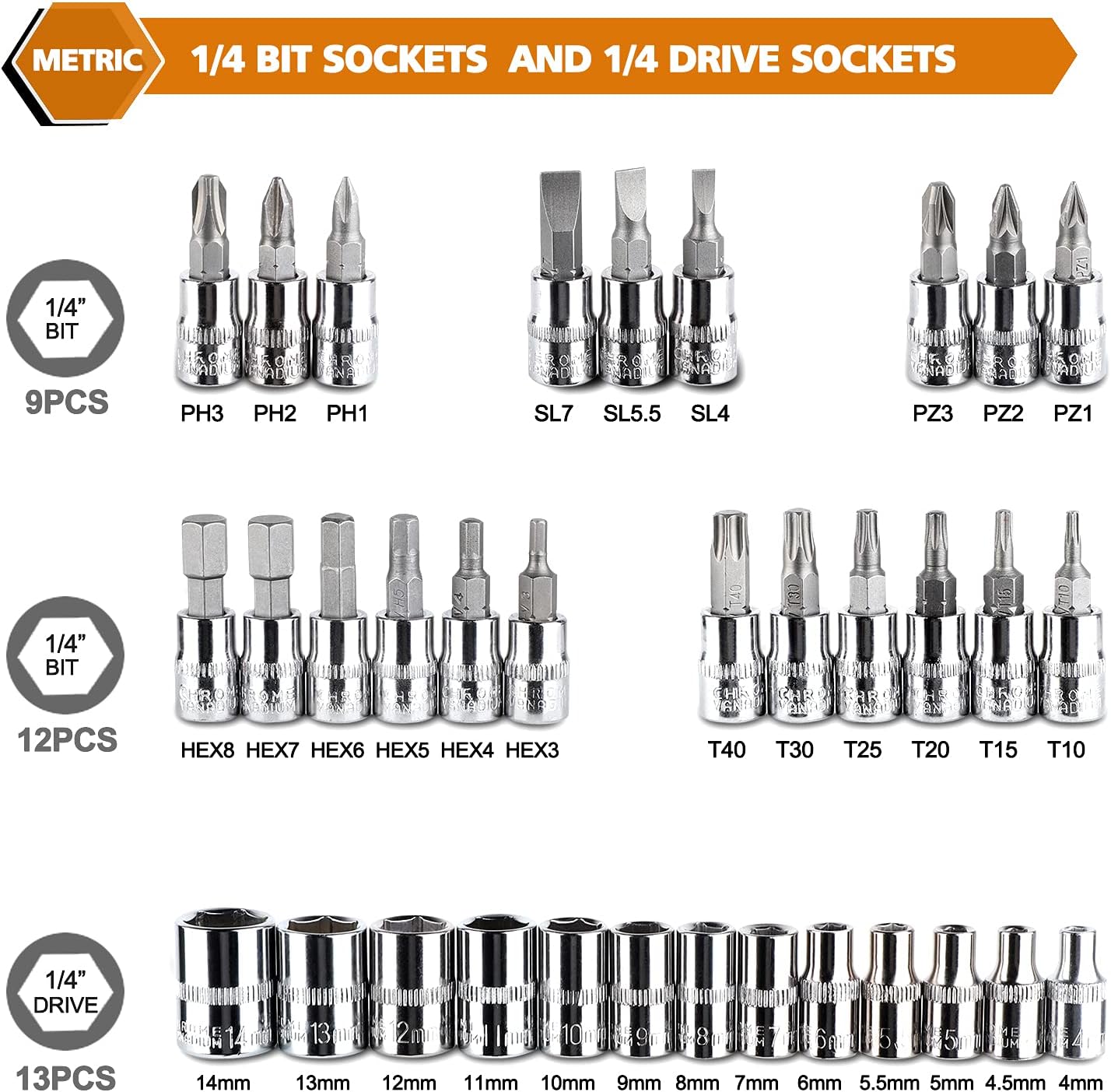 AliExpress FOCSE 46-Piece 1/4 Inch Socket and Ratchet Set, view 2